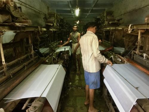 A textile factory in Surat, India